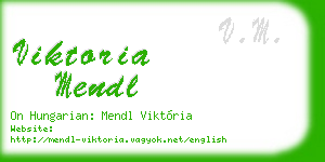 viktoria mendl business card