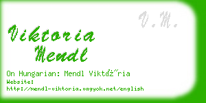 viktoria mendl business card